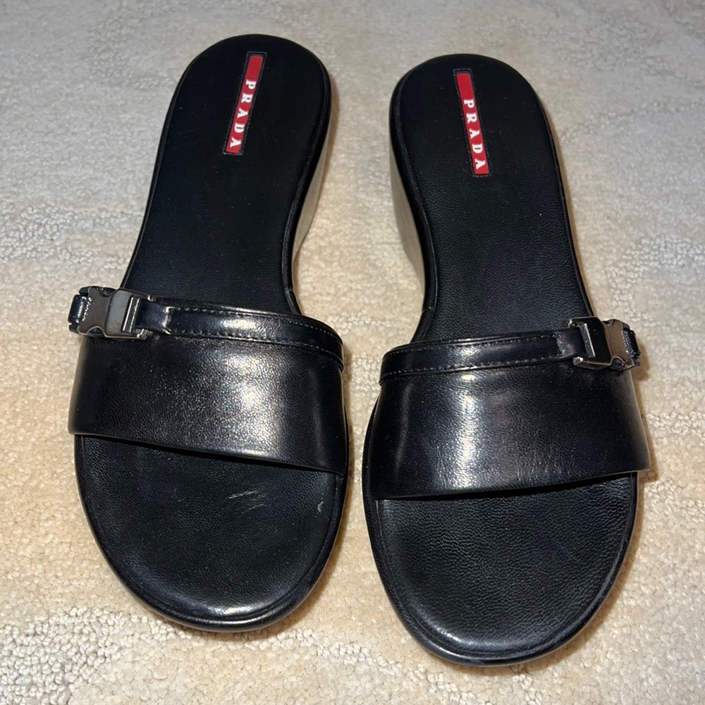 PRADA BLACK HEELS